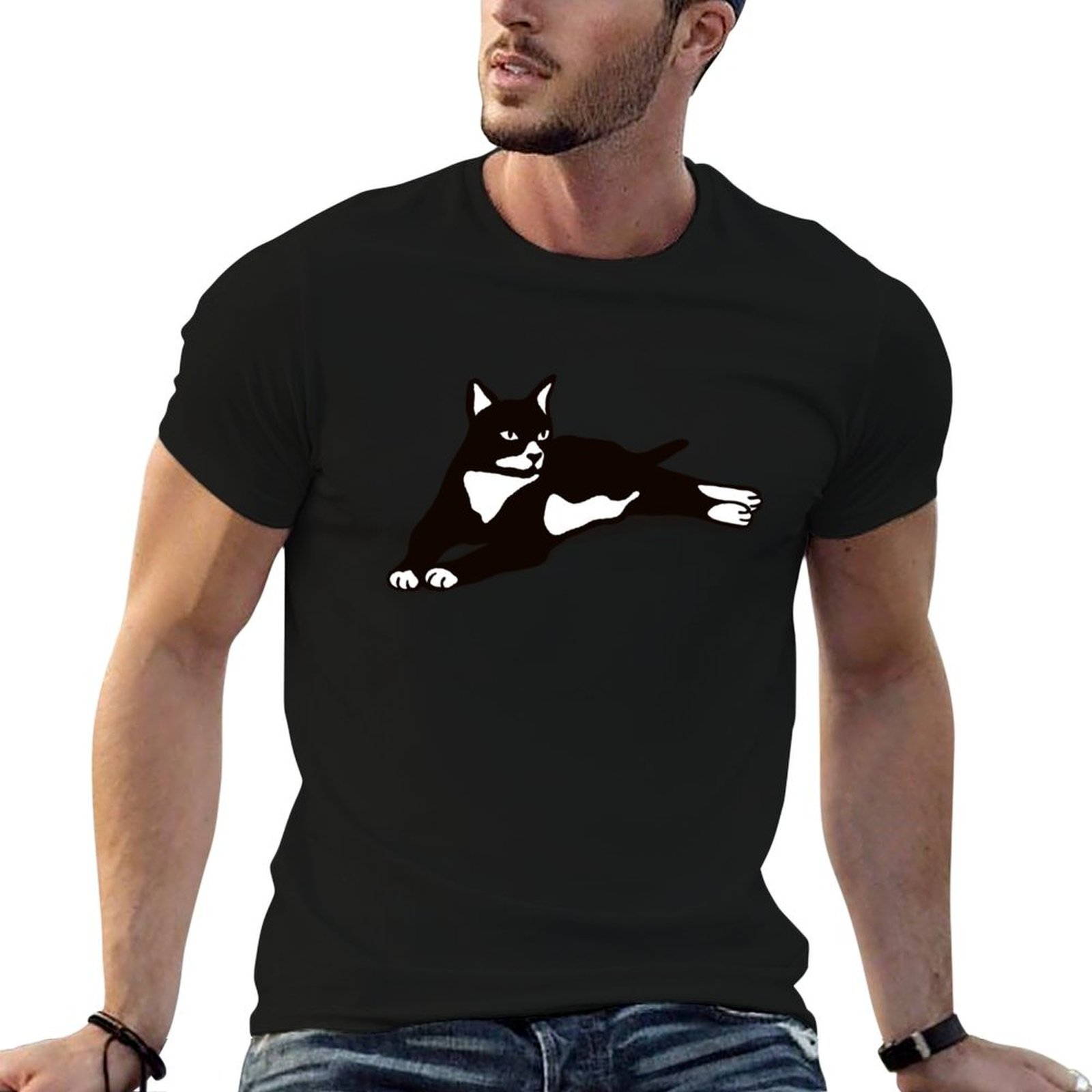 Running Gear Gifts - Футболка с изображением кота в смокинге,