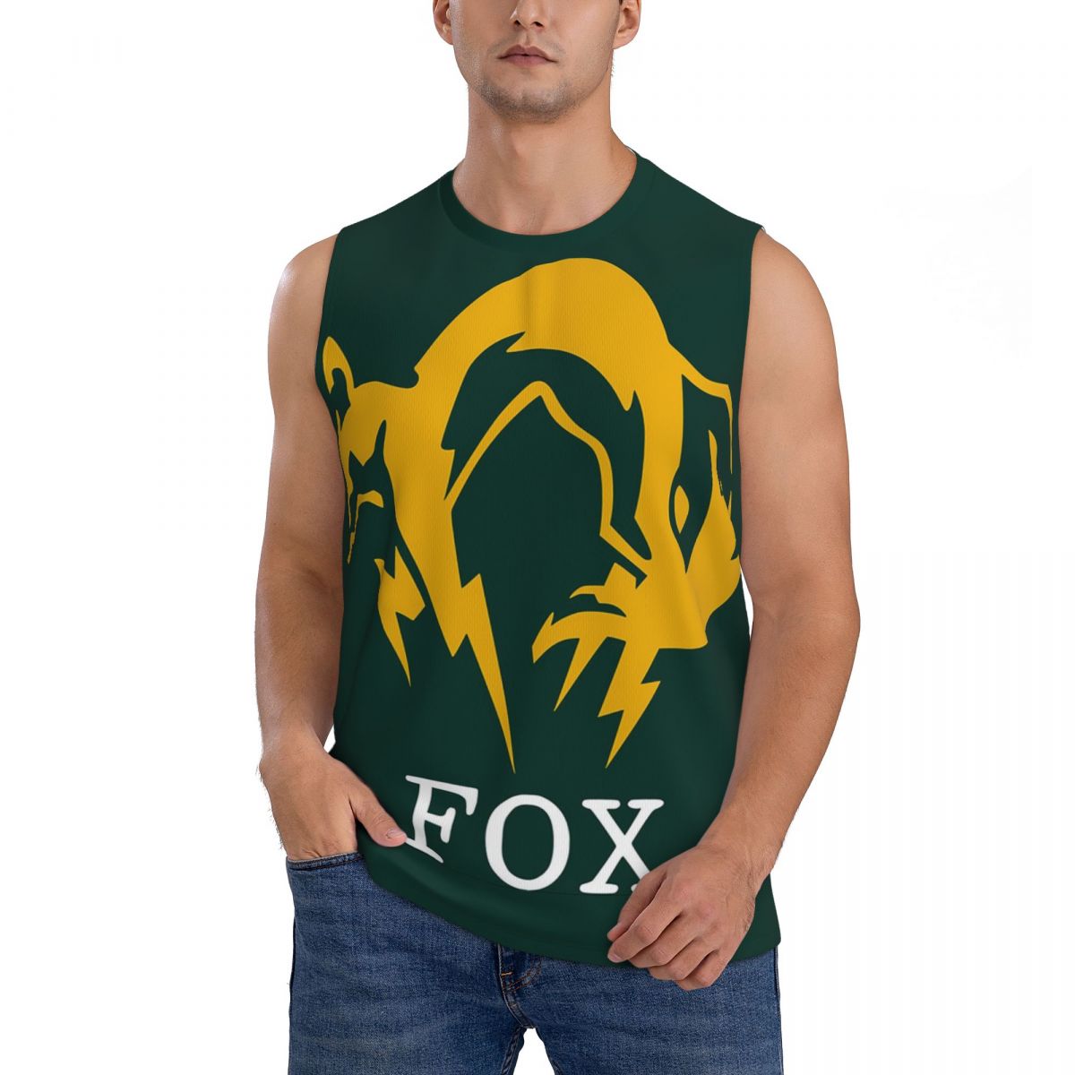 Running Gear Shop - Мужские майки Metal Gear Solid Fox