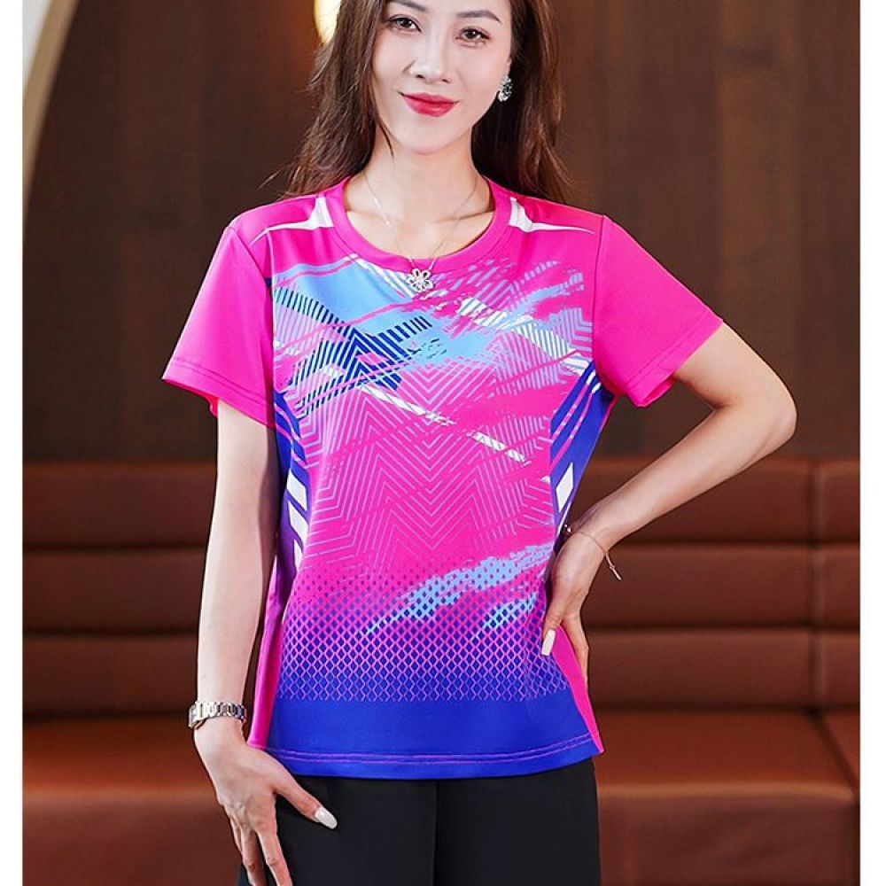 Running Gear Plus Size - Женская футболка для йоги, быстросохнущая спортивная