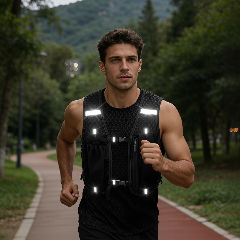 Reflective Running Gear Vest - Новый беговой жилет унисекс, легкий, дышащий,