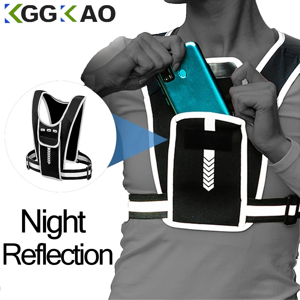 Reflective Running Gear Vest - Держатель для телефона для бега для