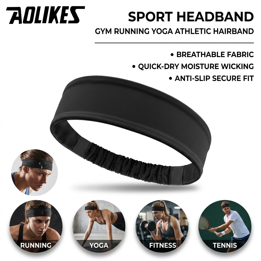 Полиэстеровая повязка на голов – обзор и цена Running Gear Gym