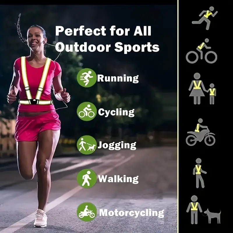 Светоотражающий жилет для бега – обзор и цена Reflective Running Gear Vest