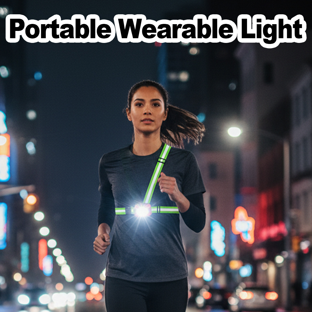 Фонарь для бега с USB-зарядкой – обзор и цена Reflective Running Gear Vest