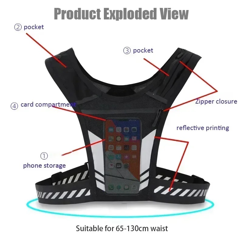 Легкий беговой жилет CZHIYAO с – обзор и цена Reflective Running Gear Vest