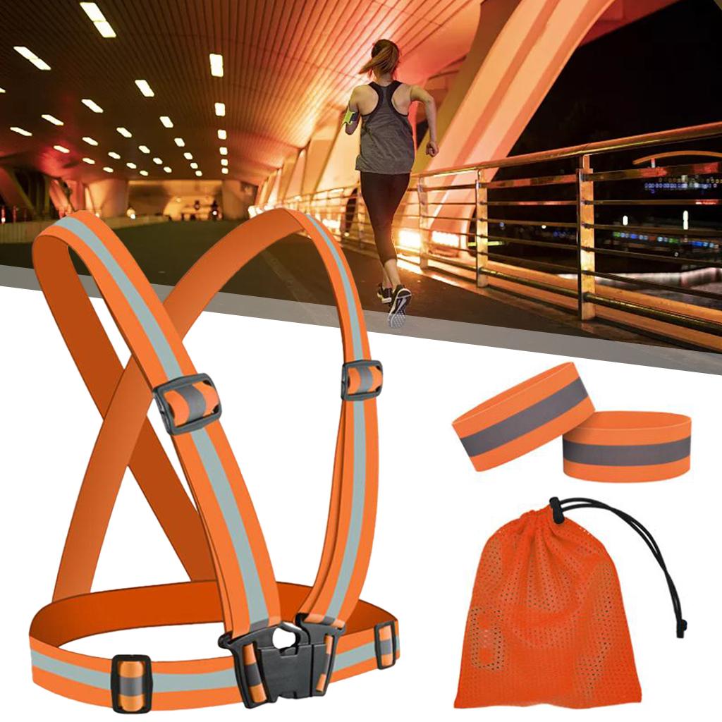 Светоотражающие регулируемые э – обзор и цена Reflective Running Gear Vest
