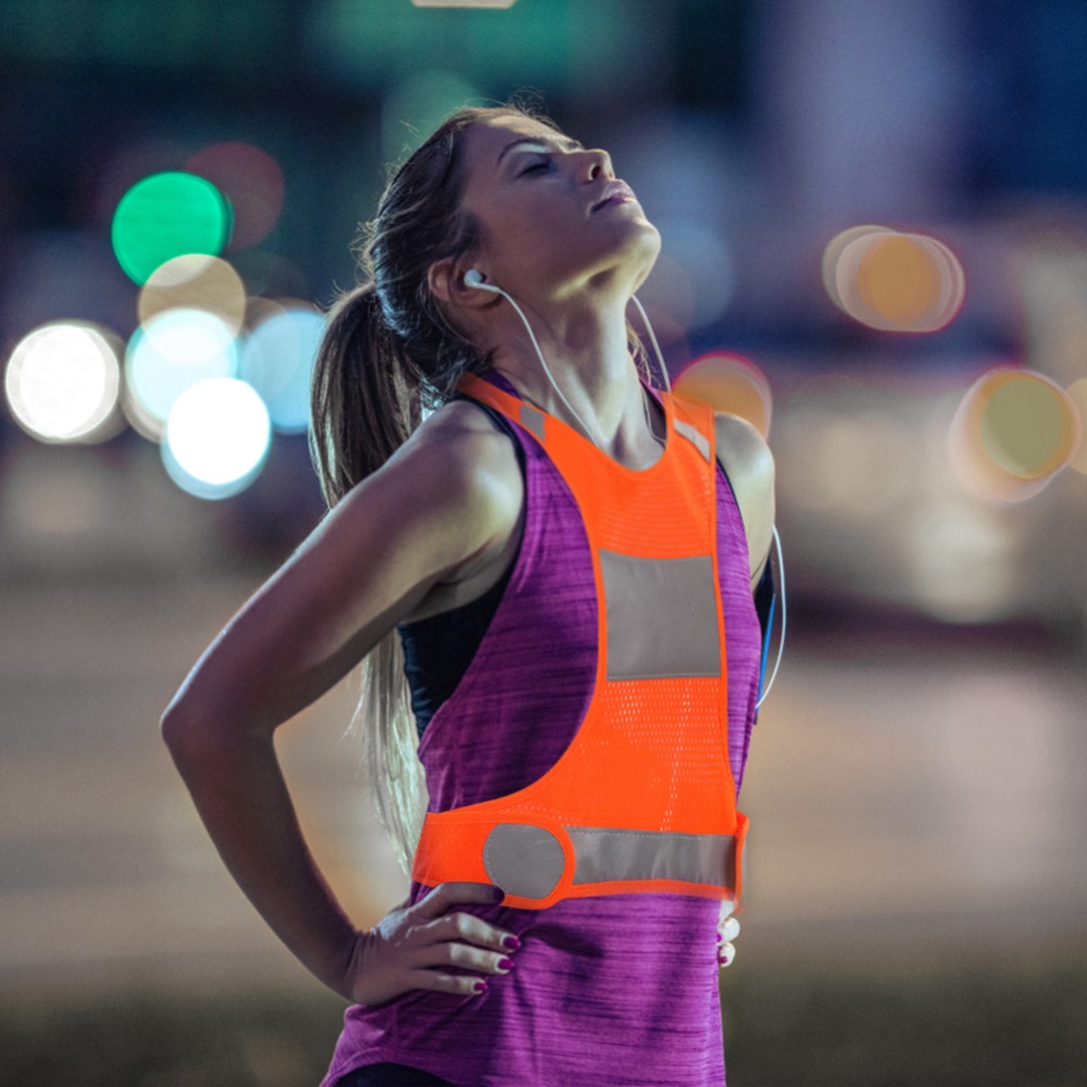 Светоотражающий жилет для вело – обзор и цена Reflective Running Gear Vest