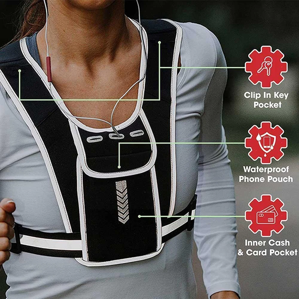 Держатель для телефона для бег – обзор и цена Reflective Running Gear Vest